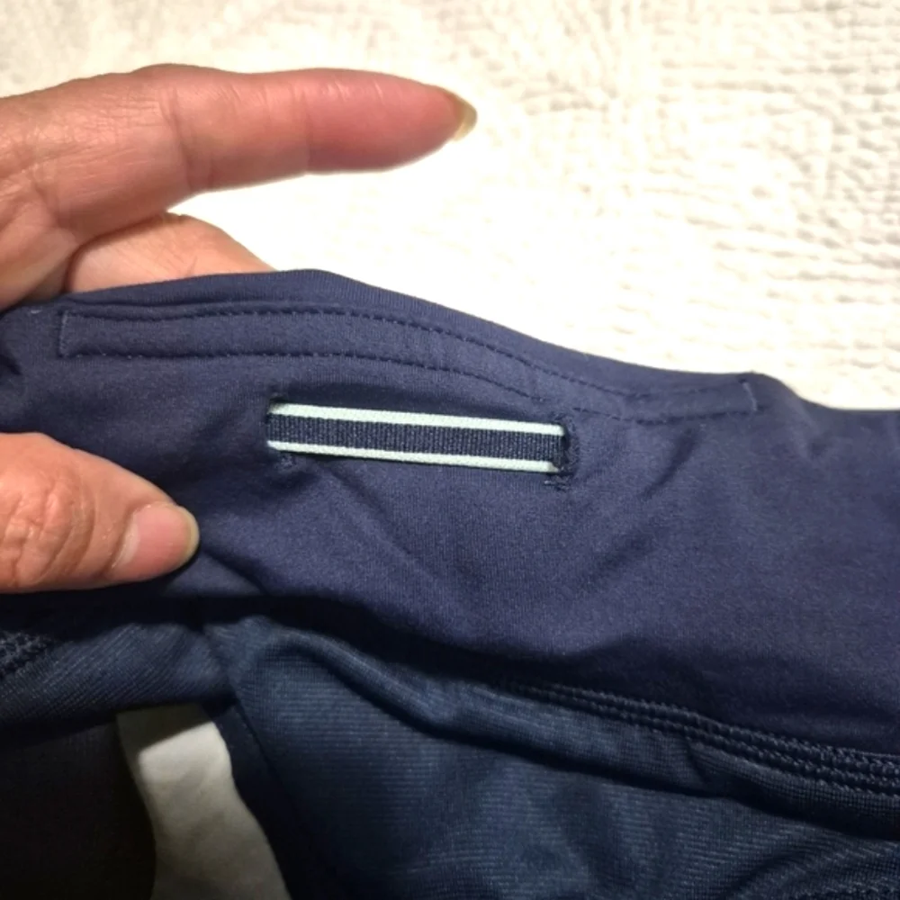 Lululemon Athletica Purple and Green Athletic Shorts with Split Leg Design#6